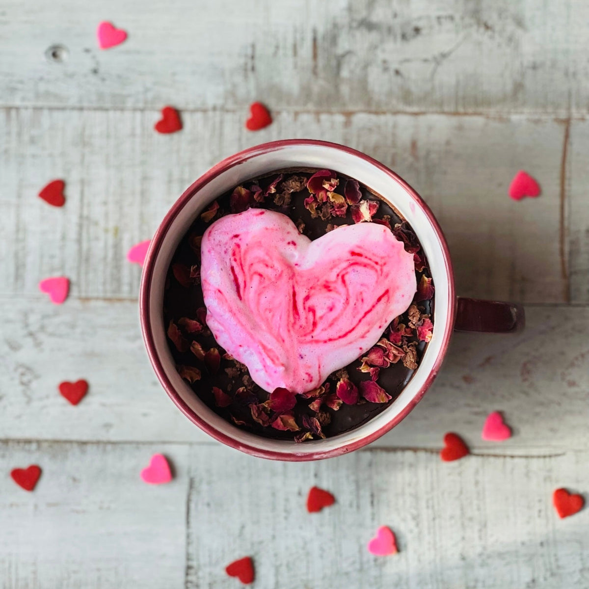 Date Night Red Rose Chocolate Mousse